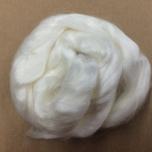 Load image into Gallery viewer, Bamboo Fiber / Viscose Fiber in Natural White - 1/2 Oz - Great for Felting, Weaving, Spinning and Dyeing