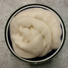 Load image into Gallery viewer, Natural White Merino Wool Roving for Felting, Spinning, Weaving or Dyeing -1 oz- 21.5 Micron - OEKO Tex 100 Certified