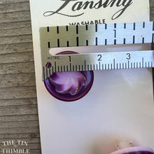 Load image into Gallery viewer, Vintage Buttons - Lansing Brand Plastic Buttons - Card of Three - 18mm or 3/4 Inch
