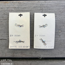 Load image into Gallery viewer, Vintage Brown Snake Skin Buttons - Card of Two - 29mm OR 23mm
