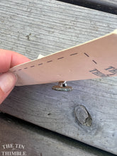 Load image into Gallery viewer, Vintage Pewter Buttons - Single Thistle Silver Button - Scottish Thistle Button - 16mm
