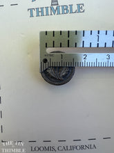 Load image into Gallery viewer, Vintage Pewter Buttons - Single Thistle Silver Button - Scottish Thistle Button - 16mm
