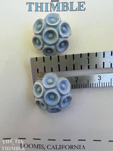 Load image into Gallery viewer, Vintage Blue Bouquet Buttons - Card of Two - 19mm or 3/4 Inch
