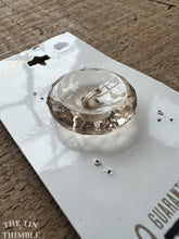 Load image into Gallery viewer, Vintage Champagne Glass Button - Single Faceted Glass Buttons - 25mm (1 Inch)
