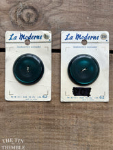 Load image into Gallery viewer, Vintage "La Moderne' Large Jacket Button - 43mm (1 5/8 Inch) - On Original Card
