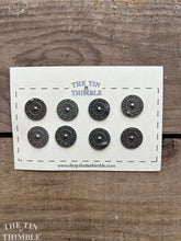 Load image into Gallery viewer, Vintage Norwegian Pewter Buttons - Scandinavian Silver Button for Sweaters and Knitwear - Set of 6
