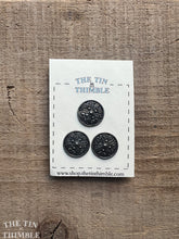 Load image into Gallery viewer, Vintage Norwegian Pewter Buttons - Scandinavian Silver Buttons for Sweaters and Knitwear - Set of 3
