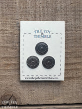 Load image into Gallery viewer, Vintage Norwegian Pewter Buttons - Scandinavian Silver Button for Sweaters and Knitwear - Set of 3
