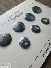 Load image into Gallery viewer, Vintage Norwegian Pewter Buttons - Scandinavian Hammered Silver Buttons for Sweaters and Knitwear - Set of 7
