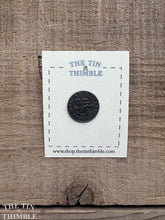 Load image into Gallery viewer, Pewter Krone Button - Vintage Scandinavian Silver Button for Sweaters and Knitwear - 20mm

