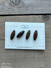 Load image into Gallery viewer, Vintage Wood Toggle Closure - Set of 4 Wood Toggles - 31mm (1 1/4  Inch)
