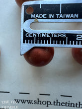 Load image into Gallery viewer, Vintage Wood Ball Buttons - Set of 11 Small Wood Buttons - 13mm (1/2 Inch)
