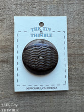 Load image into Gallery viewer, Vintage Carved Wood Button - Single Button - 43mm (1 5/8 Inch)
