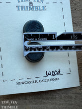 Load image into Gallery viewer, Vintage Wood Blue Dyed Buttons - Set of 2 Wood Buttons - 18mm (3/4Inch)
