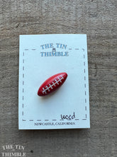 Load image into Gallery viewer, Vintage Wood Football Toggle Closure - Single - 31mm x 13mm

