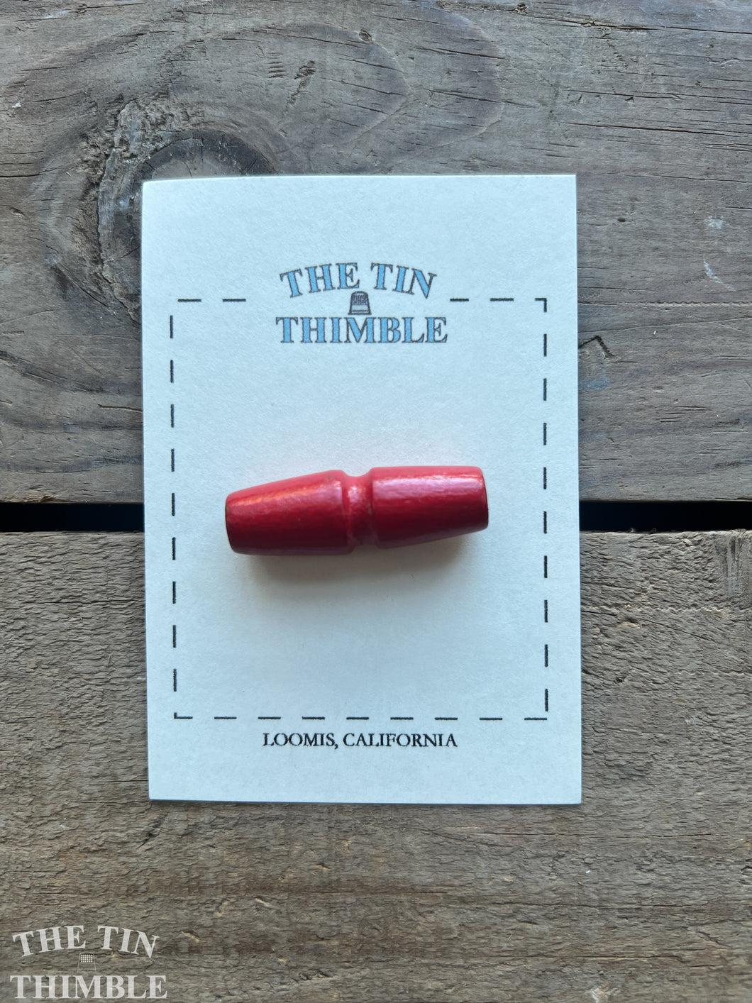 Vintage Wood Large Toggle Closure - Single - 40mm (1 1/2 Inch) x 13mm