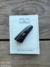 Load image into Gallery viewer, Vintage Large Toggle Closure - Single - 50mm (2 Inches) x 20mm - Black Plastic
