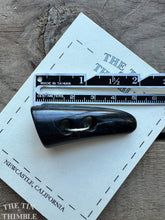 Load image into Gallery viewer, Vintage Large Toggle Closure - Single - 50mm (2 Inches) x 20mm - Black Plastic
