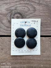 Load image into Gallery viewer, Authentic Vintage Tagua Midnight Blue Buttons - Card of 4 - 27mm (1 1/8 Inch)
