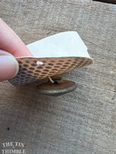 Load image into Gallery viewer, Vintage Silver Spiral Cone Buttons - Set of 2 - 28mm (1 1/8 Inches)- Silver Metal Tight Top Buttons
