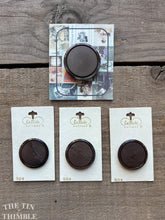 Load image into Gallery viewer, Vintage Brown Plastic Buttons - Several Sizes Available - Some on Original La Mode Brand Card
