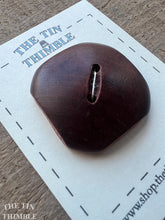 Load image into Gallery viewer, Vintage Square Wood Button - Dark Cherry Button - 38mm (1 1/2 Inch)
