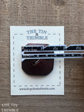Load image into Gallery viewer, Vintage Square Wood Button - Dark Cherry Button - 38mm (1 1/2 Inch)
