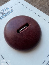 Load image into Gallery viewer, Vintage Carved Wood Button - Black Wood Button - 37mm (1 1/2 Inch)
