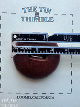 Load image into Gallery viewer, Vintage Carved Wood Button - Black Wood Button - 37mm (1 1/2 Inch)
