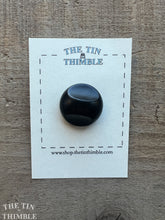 Load image into Gallery viewer, Vintage Black Wood Button - Single Button - 30mm (1 1/16 Inch)
