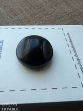 Load image into Gallery viewer, Vintage Black Wood Button - Single Button - 30mm (1 1/16 Inch)
