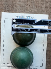 Load image into Gallery viewer, Vintage Wood Buttons - Green Shank Button - 30mm (1 1/16 Inch)
