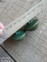 Load image into Gallery viewer, Vintage Wood Buttons - Green Shank Button - 30mm (1 1/16 Inch)
