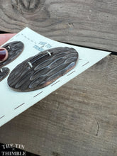 Load image into Gallery viewer, Vintage Wood Carved Buttons - Set of 3 Wood Buttons - 50mm (1 7/8 Inch) &amp; 30mm (1 1/4 Inch)
