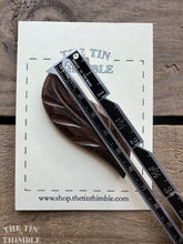 Load image into Gallery viewer, Carved Leaf Button - Vintage Wood Button -60mm long x 20mm wide

