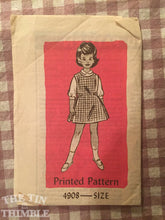 Load image into Gallery viewer, Anne Adams Girl&#39;s Dress Pattern 4908 Vintage Bust 24&quot; - Vintage Anne Adams / 60s Pattern / Dress Pattern / Girl&#39;s Pinafore
