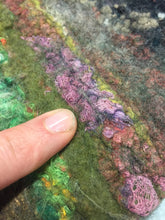 Load image into Gallery viewer, Hand Dyed Cotton Cheesecloth / Mixed Bag / Gauze / Scrim / Felting Texture / Felting Fiber / Multi Color 6-7 g Wet Felting / Nuno Felting
