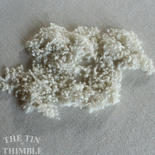 Natural Undyed Wool Nepps / White Wool Nepps / Wet Felting Fiber -1/4 Oz- Nuno Felting / Felting Supplies / Textural Fiber / Felting Texture