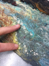 Load image into Gallery viewer, Light Blue Wool Nepps / Hand Dyed / Felting Fiber -1/8Oz- Nuno Felting / Wet Felting / Felting Supplies / Textural Fiber / Felting Texture
