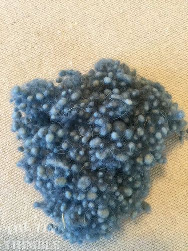 Light Blue Wool Nepps / Hand Dyed / Felting Fiber -1/8Oz- Nuno Felting / Wet Felting / Felting Supplies / Textural Fiber / Felting Texture