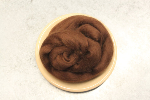 Bark Superfine Merino Wool Roving - 1 oz - Nuno Felting / Wet Felting / Felting Supplies / Hand Felting / Extra Fine / Superfine Roving