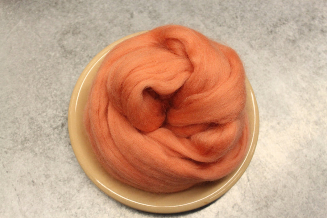 Rouge Superfine Merino Wool Roving - 1 oz - Nuno Felting / Wet Felting / Felting Supplies / Pink Roving / Extra Fine / Superfine Roving