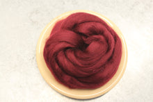 Load image into Gallery viewer, Soft Fruit Superfine Merino Wool Roving - 1 oz - Nuno Felting / Wet Felting / Felting Supplies / Red Roving / Extra Fine / Superfine Roving
