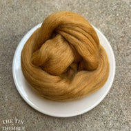 Marrakech Superfine Merino Wool Roving - 1 oz - Nuno Felting / Wet Felting / Felting Supplies / Gold Roving / Extra Fine / Superfine Roving