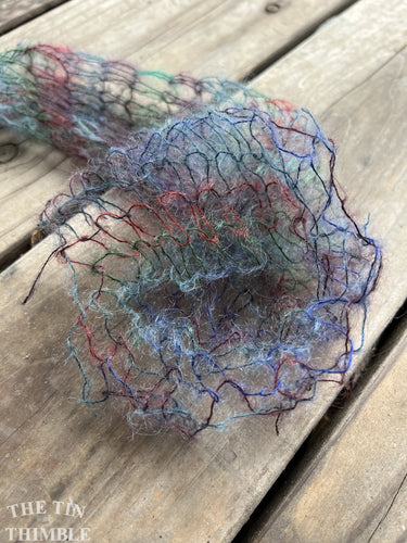 Tubular Yarn #41 / Felting Fiber / Cool Fiber - 18