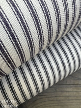 Load image into Gallery viewer, Cotton Ticking Stripe Fabric / 100% Cotton Ticking - 1 Yard - Cotton Fabric / Medium Weight / Classic Ticking Fabric
