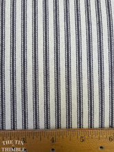 Load image into Gallery viewer, Cotton Ticking Stripe Fabric / 100% Cotton Ticking - 1 Yard - Cotton Fabric / Medium Weight / Classic Ticking Fabric
