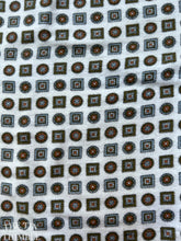 Load image into Gallery viewer, Vintage Printed Flannel - 7/8 Yard - Brown, Orange and Light Blue 100% Cotton Flannel Fabric
