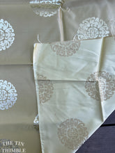 Load image into Gallery viewer, Authentic Vintage Mid Century Jacquard - Asian Medallion Print - Satin - By the Yard - Yellow
