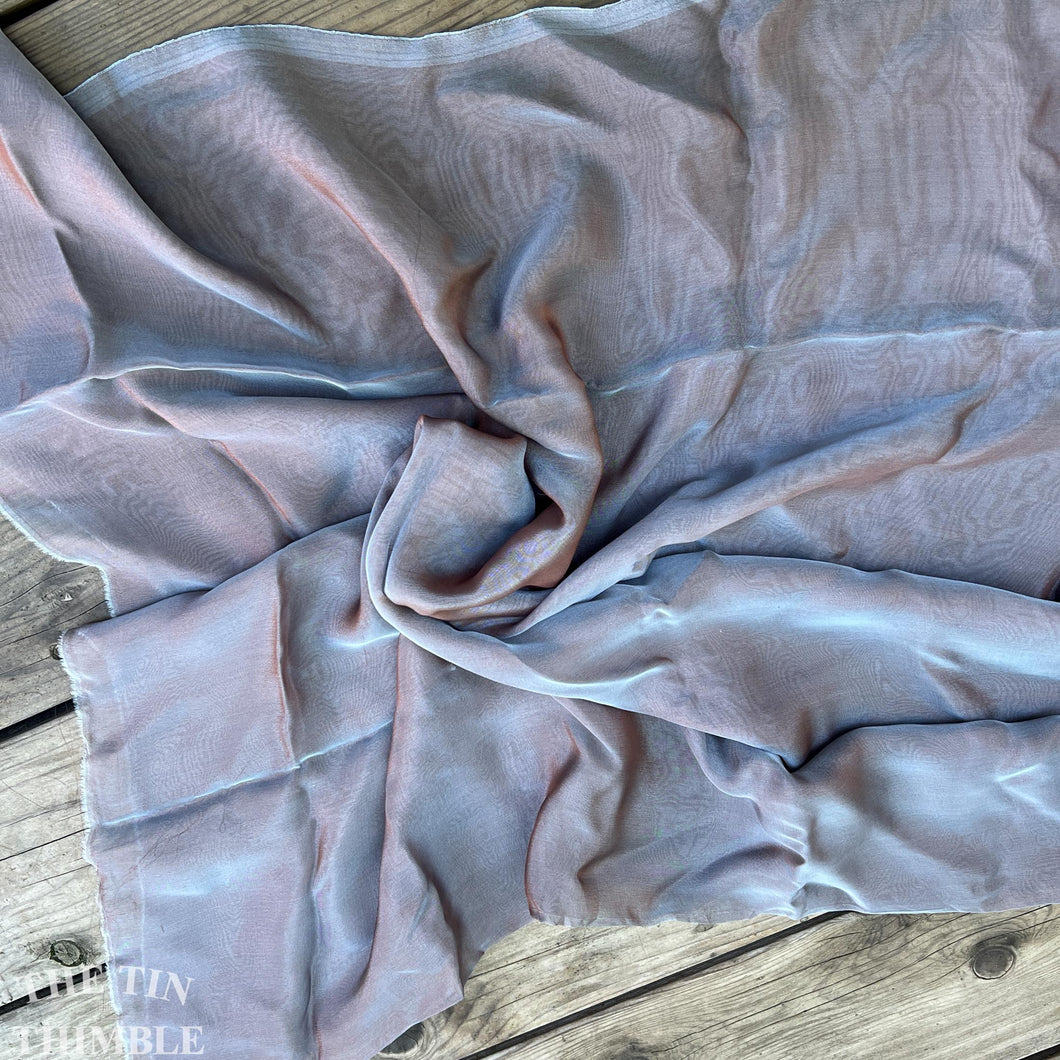 Iridescent Silk Chiffon Fabric by the Piece / Great for Nuno Felting / 54